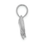 FJC Finejewelers 14k White Gold Dolphin-tail Up Polish Charm