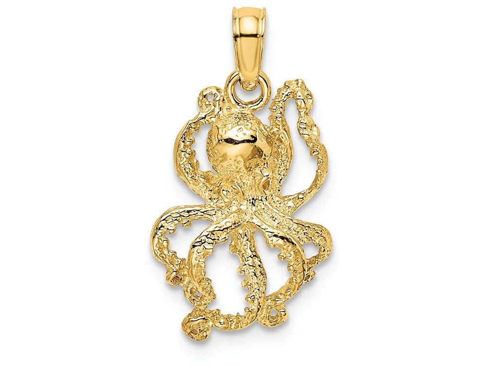 FJC Finejewelers 14k Yellow Gold Octopus Charm