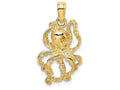 FJC Finejewelers 14k Yellow Gold Octopus Charm