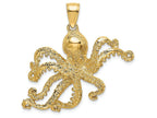 FJC Finejewelers 14k Yellow Gold Octopus Charm