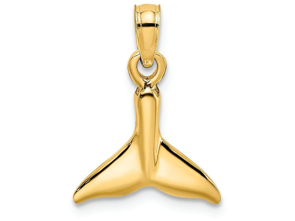 FJC Finejewelers 14k Yellow Gold Small Whale Tail Charm