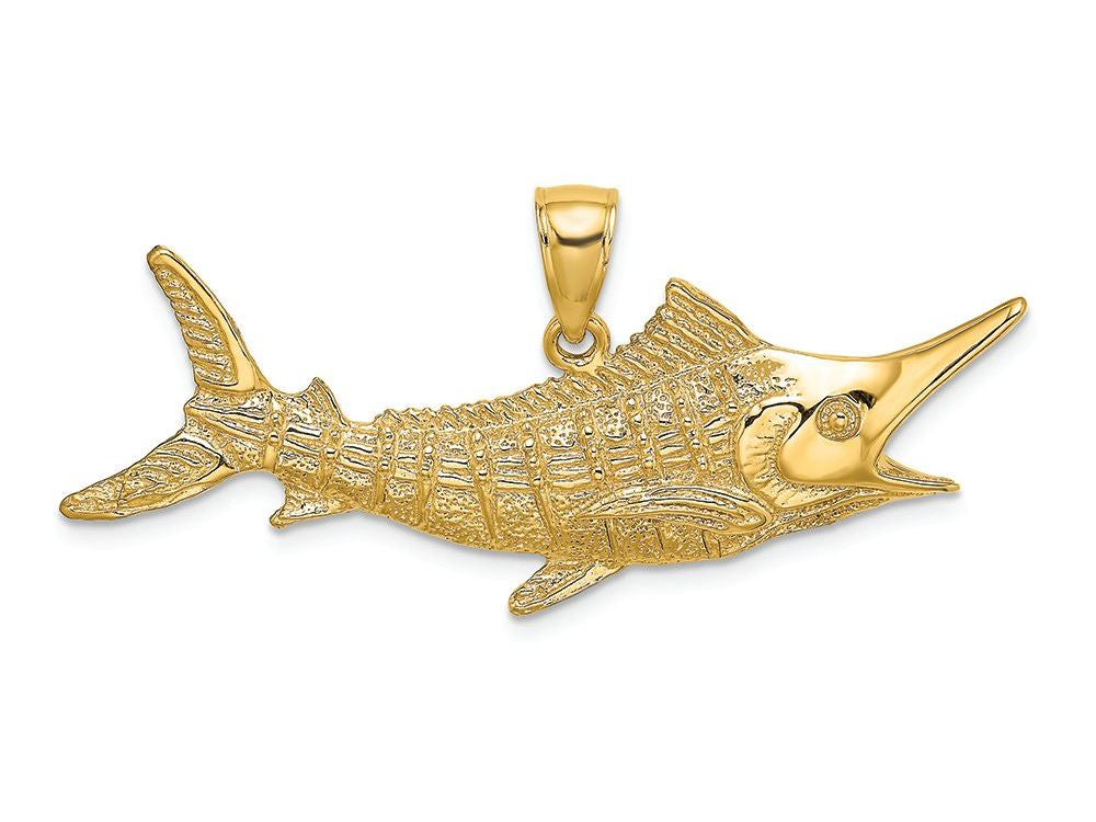 FJC Finejewelers 14k Yellow Gold Marlin Fish Charm