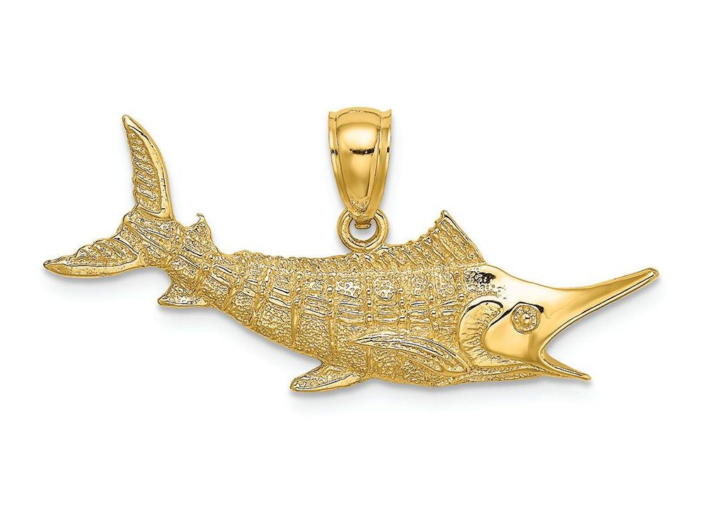 FJC Finejewelers 14k Yellow Gold Marlin Fish Charm
