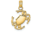 FJC Finejewelers 14k Yellow Gold Crab Hanging From Right Leg Charm