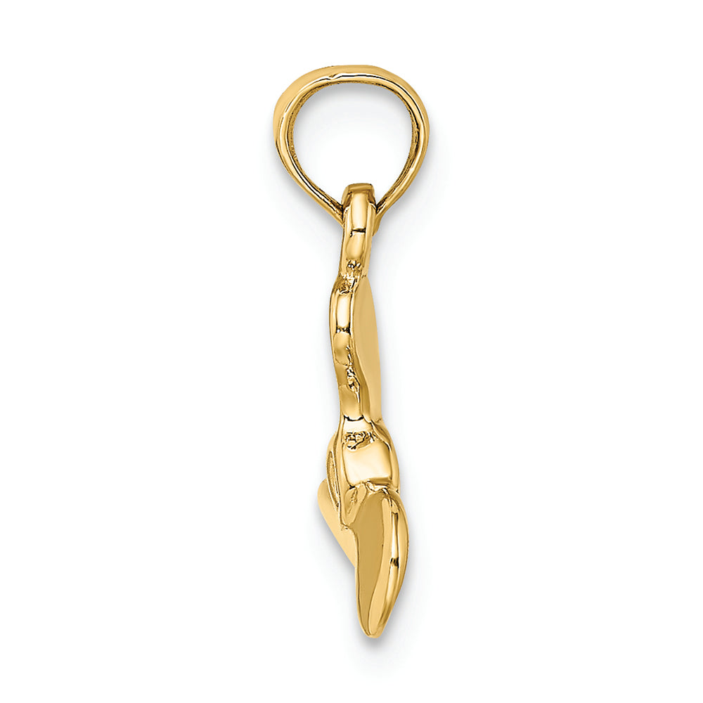 FJC Finejewelers 14k Yellow Gold 3d Mini Three Blade Propeller Charm