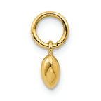 FJC Finejewelers 14k Yellow Gold Solid Polished Plain Puffed Heart Charm