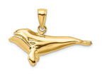 FJC Finejewelers 14k Yellow Gold 3d Bowhead Whalehigh Polished Charm