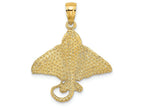 FJC Finejewelers 14k Yellow Gold Spotted Eagle Ray Charm