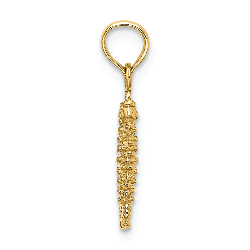 FJC Finejewelers 14k Yellow Gold 3d Mini Seahorse Charm