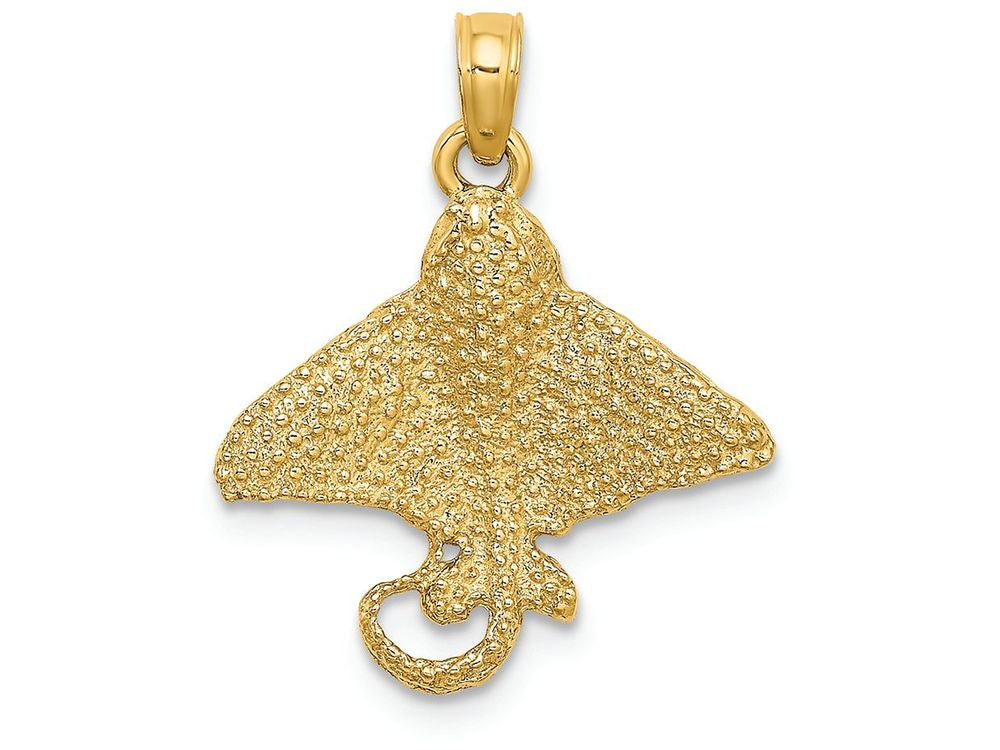 FJC Finejewelers 14k Yellow Gold Spotted Eagle Ray Charm