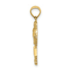 FJC Finejewelers 14k Yellow Gold Myrtle Beach On Palm Tree Charm