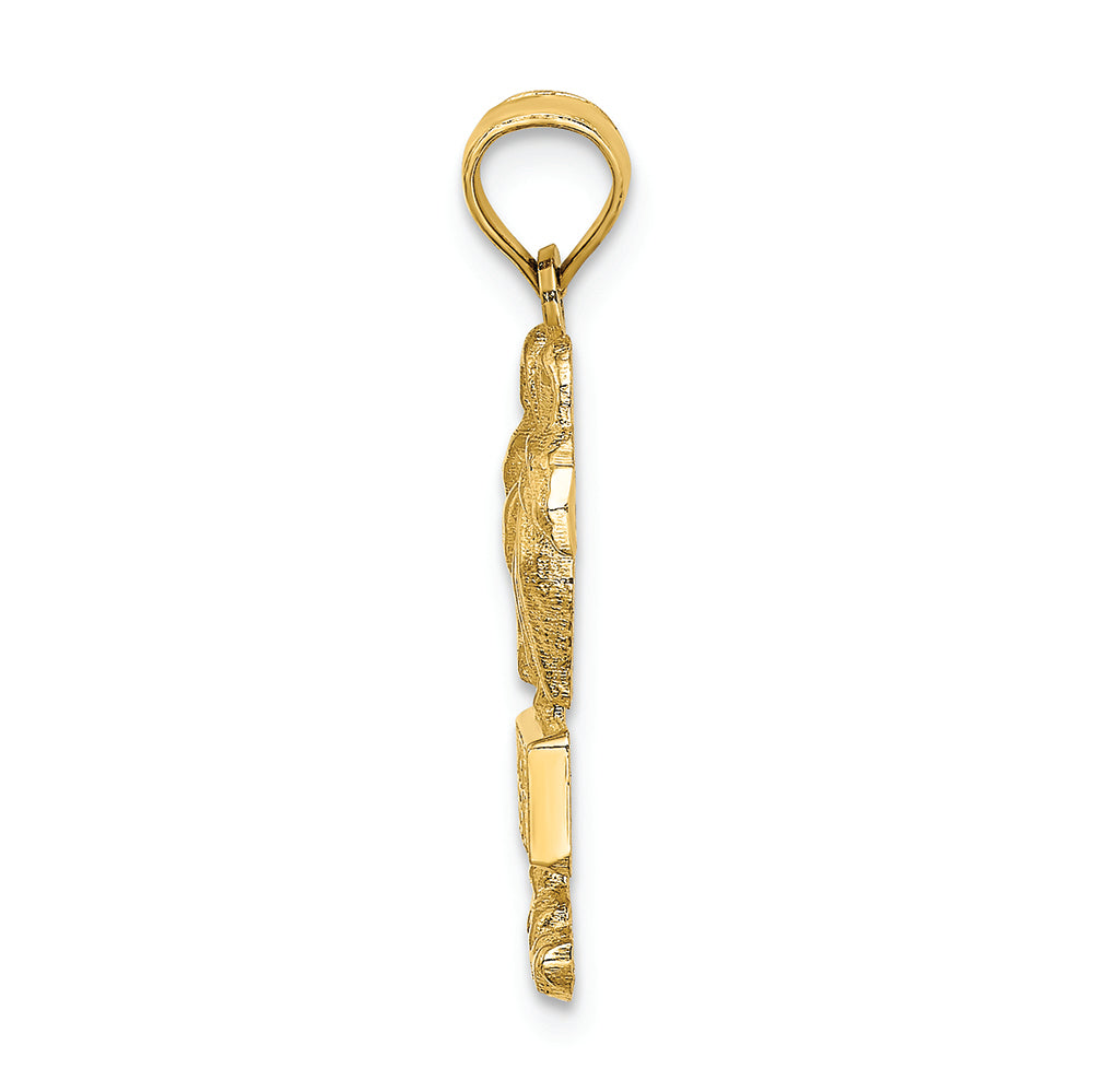 FJC Finejewelers 14k Yellow Gold Myrtle Beach On Palm Tree Charm