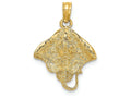 FJC Finejewelers 14k Yellow Gold Stingray Charm