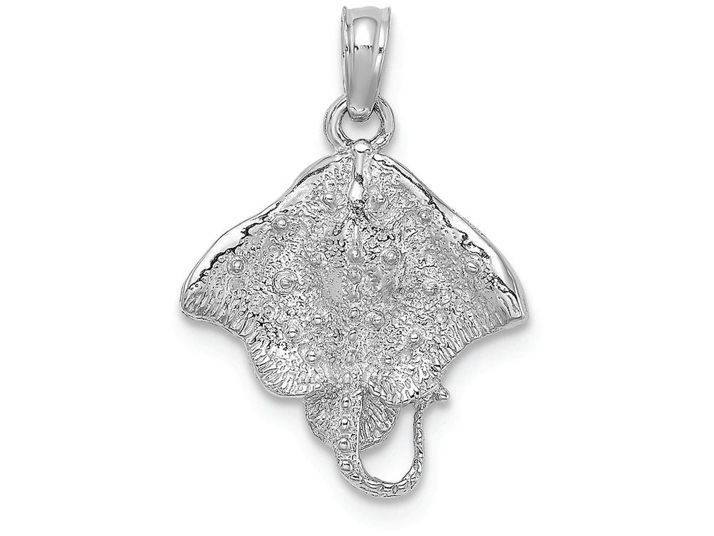 FJC Finejewelers 14k White Gold White Stingray Charm