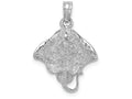 FJC Finejewelers 14k White Gold White Stingray Charm