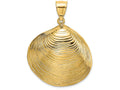 FJC Finejewelers 14k Yellow Gold Large Clam Shell Charm