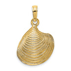 FJC Finejewelers 14k Yellow Gold 3d Clam Shell Charm