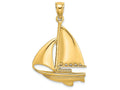 FJC Finejewelers 14k Yellow Gold Sailboat Charm