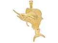 FJC Finejewelers 14k Yellow Gold 3d Sailfish Polish Charm