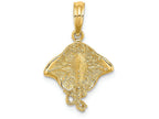 FJC Finejewelers 14k Yellow Gold Stingray Charm