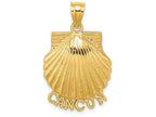 FJC Finejewelers 14k Yellow Gold Cancun Under Scallop Shell Charm