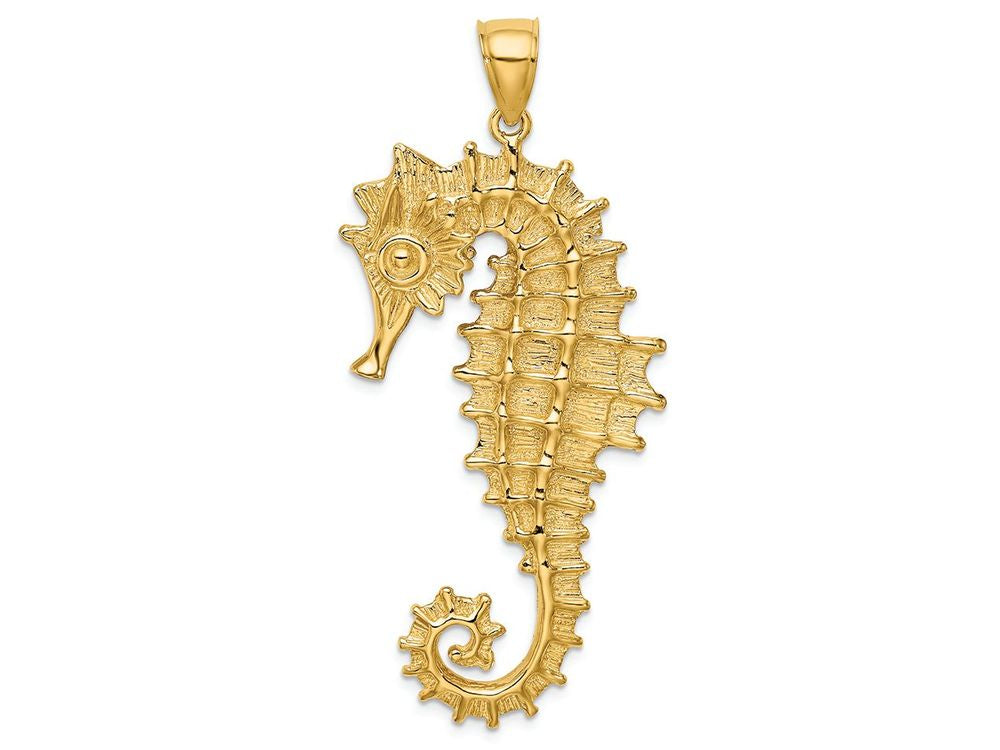 FJC Finejewelers 14k Yellow Gold 3d Seahorse Charm