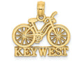FJC Finejewelers 14k Yellow Gold Key West Under Bicycle Charm
