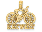 FJC Finejewelers 14k Yellow Gold Key West Under Bicycle Charm