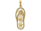 FJC Finejewelers 14k Yellow Gold Triple Turtle Flip-flop [] Charm