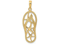FJC Finejewelers 14k Yellow Gold Multi Starfish Flip-flop [] Charm