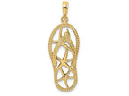 FJC Finejewelers 14k Yellow Gold Multi Starfish Flip-flop [] Charm