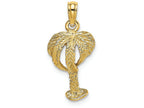 FJC Finejewelers 14k Yellow Gold Palm Tree with Full Leaves Charm