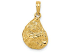 FJC Finejewelers 14k Yellow Gold 3d Oyster Shell Charm