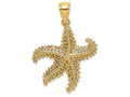FJC Finejewelers 14k Yellow Gold Starfish with Small Holes Charm