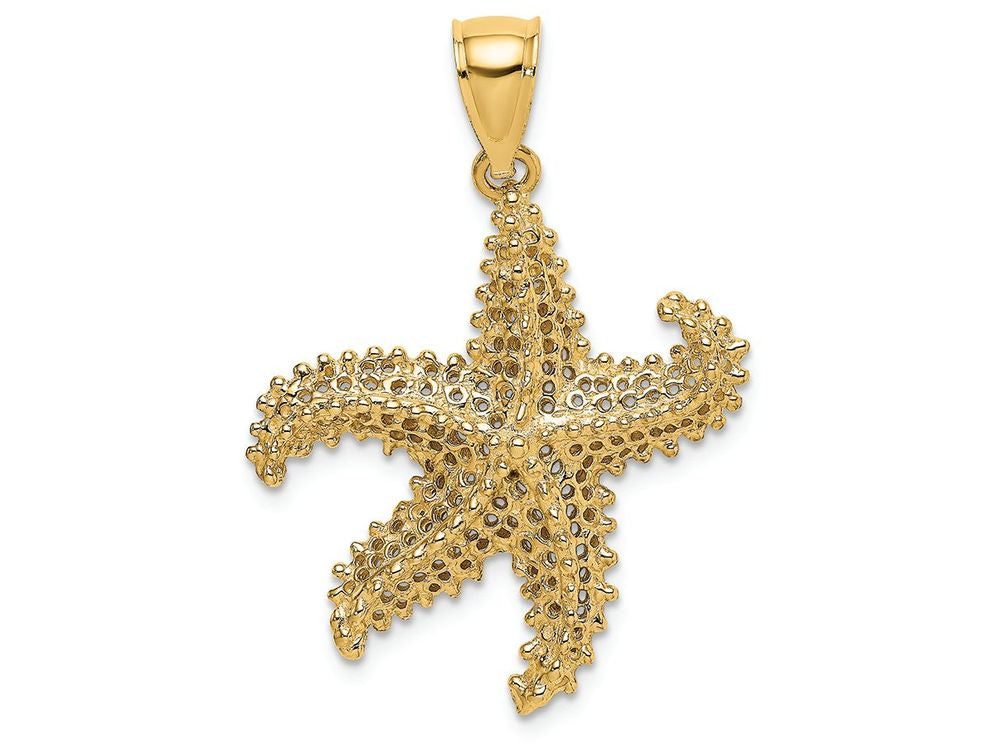 FJC Finejewelers 14k Yellow Gold Starfish with Small Holes Charm