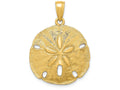FJC Finejewelers 14k Yellow Gold Sand Dollar Charm