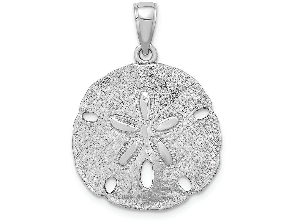 FJC Finejewelers 14k White Gold White Sand Dollar Charm