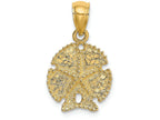 FJC Finejewelers 14k Yellow Gold Sand Dollar with Star Charm