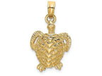 FJC Finejewelers 14k Yellow Gold Sea Turtle Charm