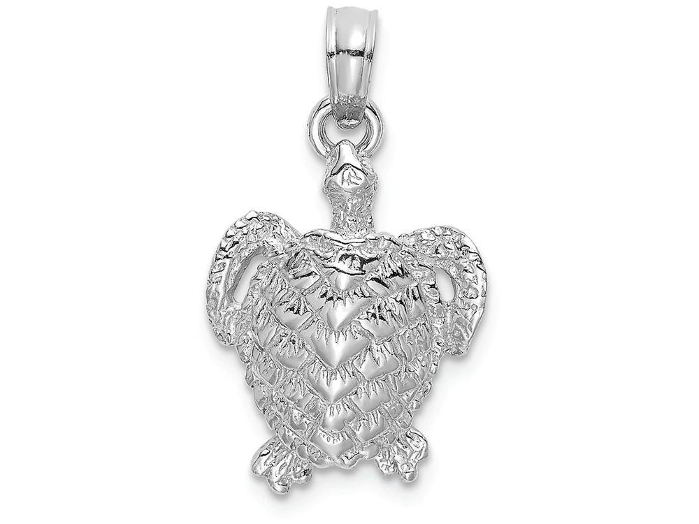 FJC Finejewelers 14k White Gold Sea Turtle Charm