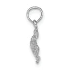 FJC Finejewelers 14k White Gold Sea Turtle Charm