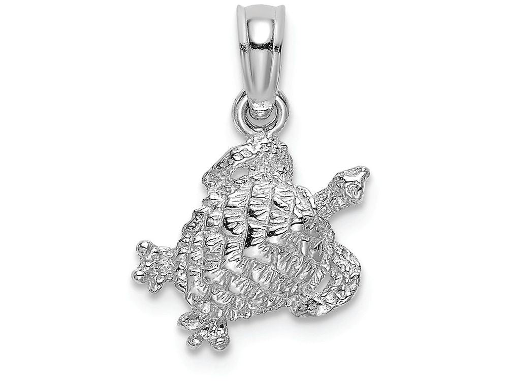FJC Finejewelers 14k White Gold Sea Turtle Charm