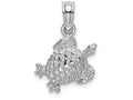 FJC Finejewelers 14k White Gold Sea Turtle Charm