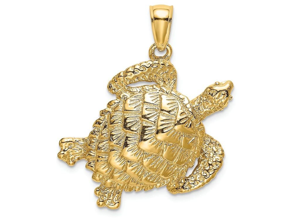 FJC Finejewelers 14k Yellow Gold Sea Turtle Charm