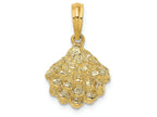 FJC Finejewelers 14k Yellow Gold Oyster Shell Charm