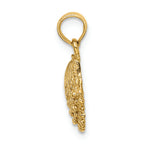 FJC Finejewelers 14k Yellow Gold Beaded Scallop Shell Charm