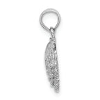 FJC Finejewelers 14k White Gold Beaded Scallop Shell Charm
