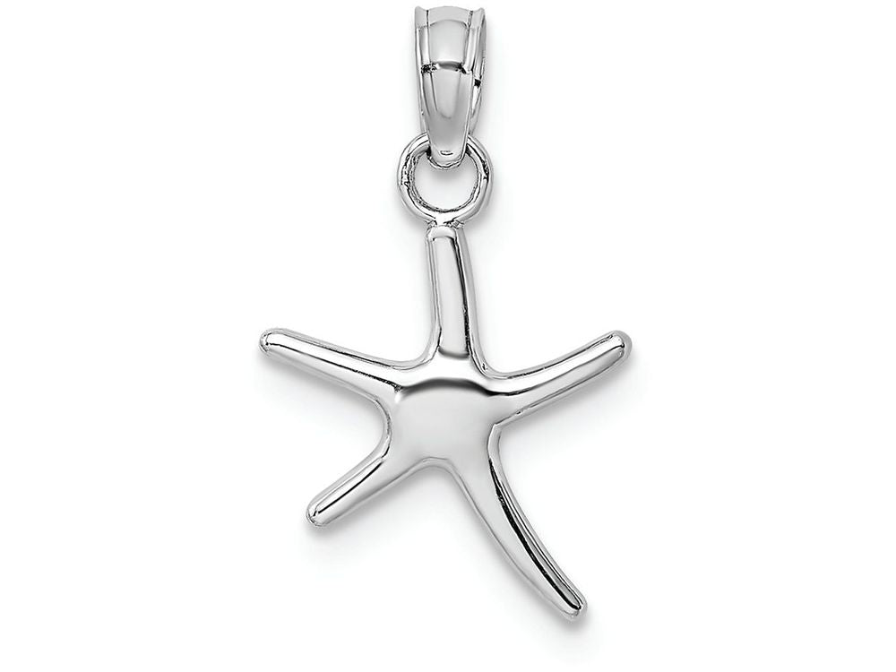 FJC Finejewelers 14k White Gold White Mini Dancing Starfish with Bail Charm