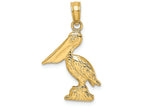 FJC Finejewelers 14k Yellow Gold 3d Sm Pelican Standing Charm