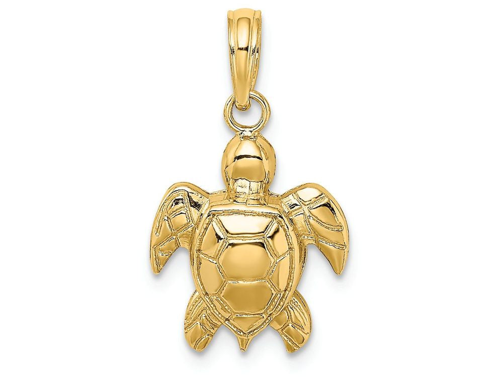 FJC Finejewelers 14k Yellow Gold Sea Turtle Charm